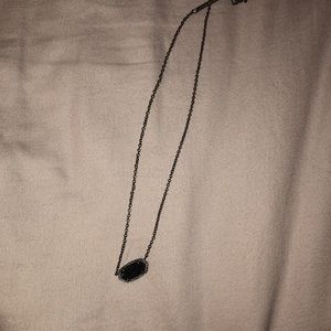 kendra scott black sparkly necklace